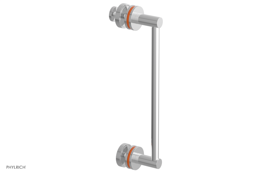 JOLIE - 12" Single Sided Shower Pull with "Orange" Accents 222-92-12