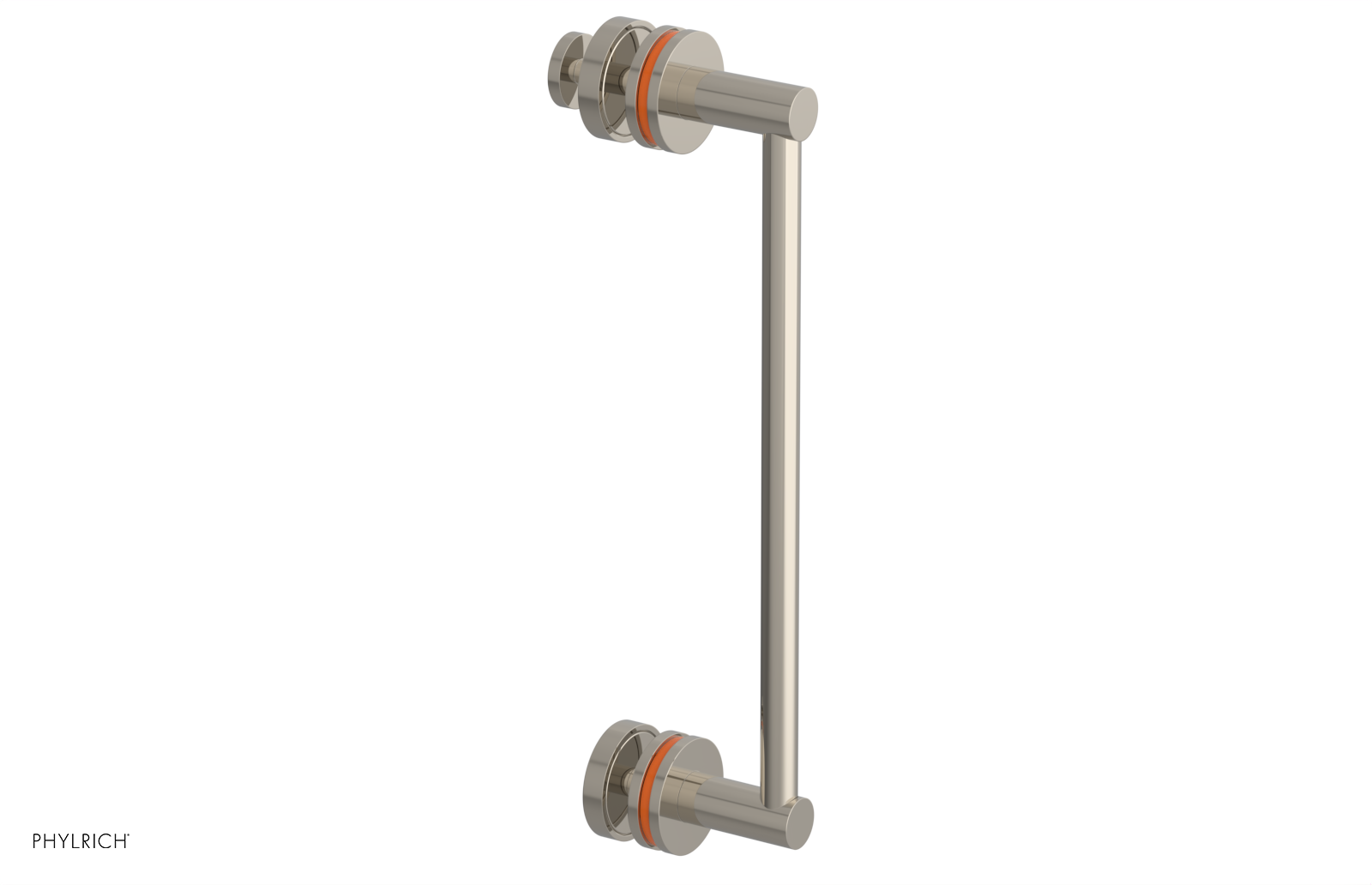 JOLIE - 12" Single Sided Shower Pull with "Orange" Accents 222-92-12