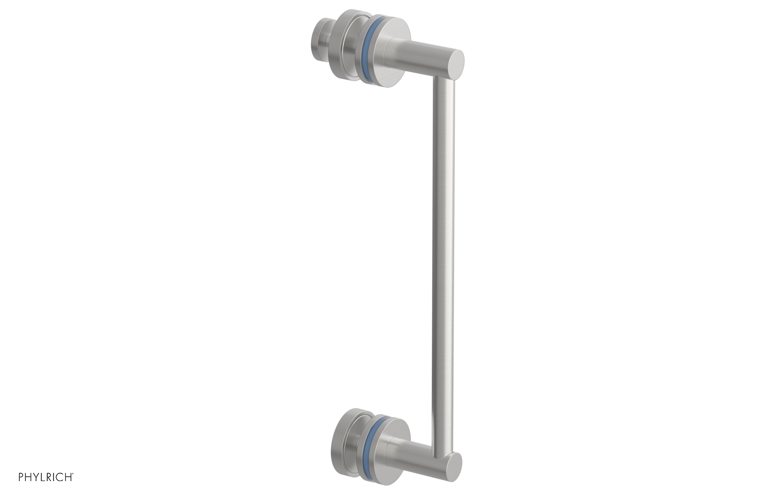 JOLIE - 12" Single Sided Shower Pull with "Light Blue" Accents 222-92-12