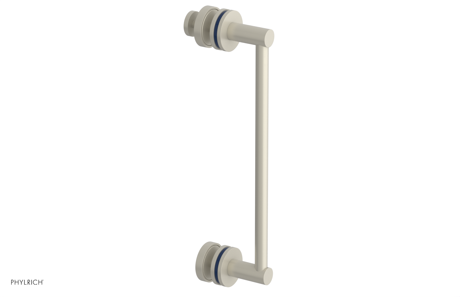 JOLIE - 12" Single Sided Shower Pull with "Navy Blue" Accents 222-92-12
