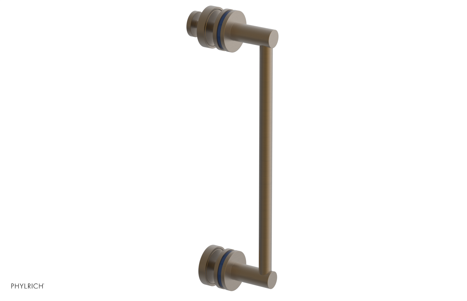 JOLIE - 12" Single Sided Shower Pull with "Navy Blue" Accents 222-92-12