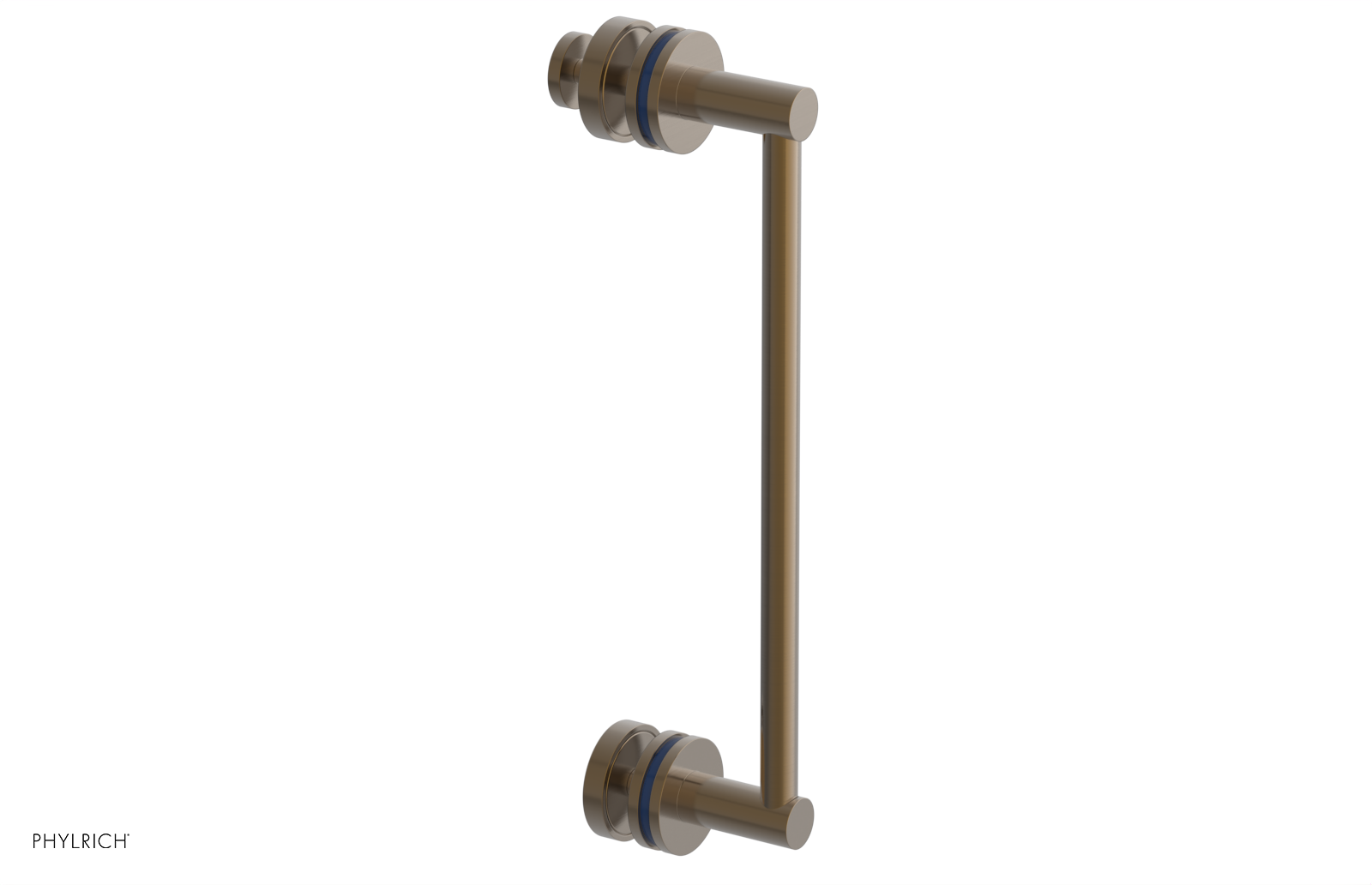 JOLIE - 12" Single Sided Shower Pull with "Navy Blue" Accents 222-92-12