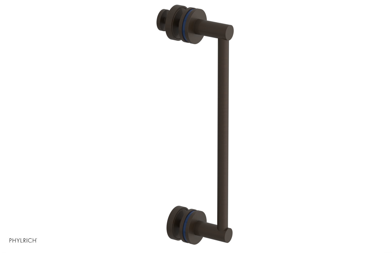 JOLIE - 12" Single Sided Shower Pull with "Navy Blue" Accents 222-92-12