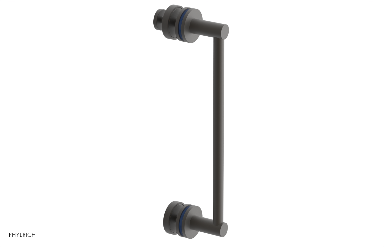 JOLIE - 12" Single Sided Shower Pull with "Navy Blue" Accents 222-92-12