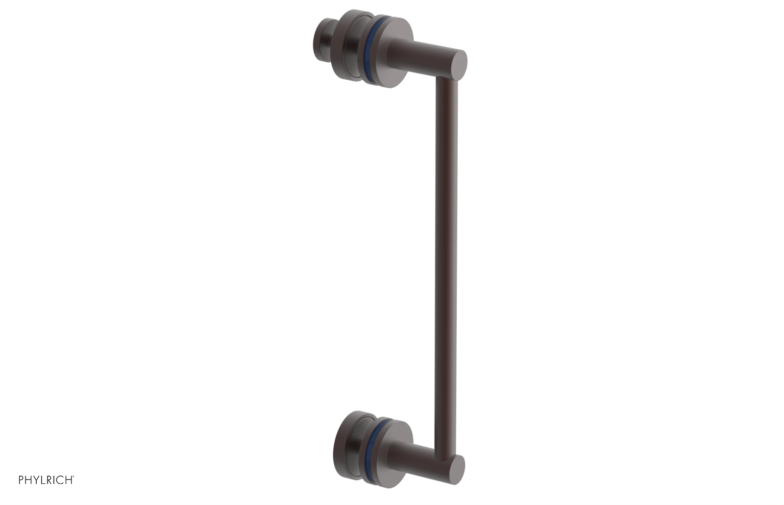 JOLIE - 12" Single Sided Shower Pull with "Navy Blue" Accents 222-92-12