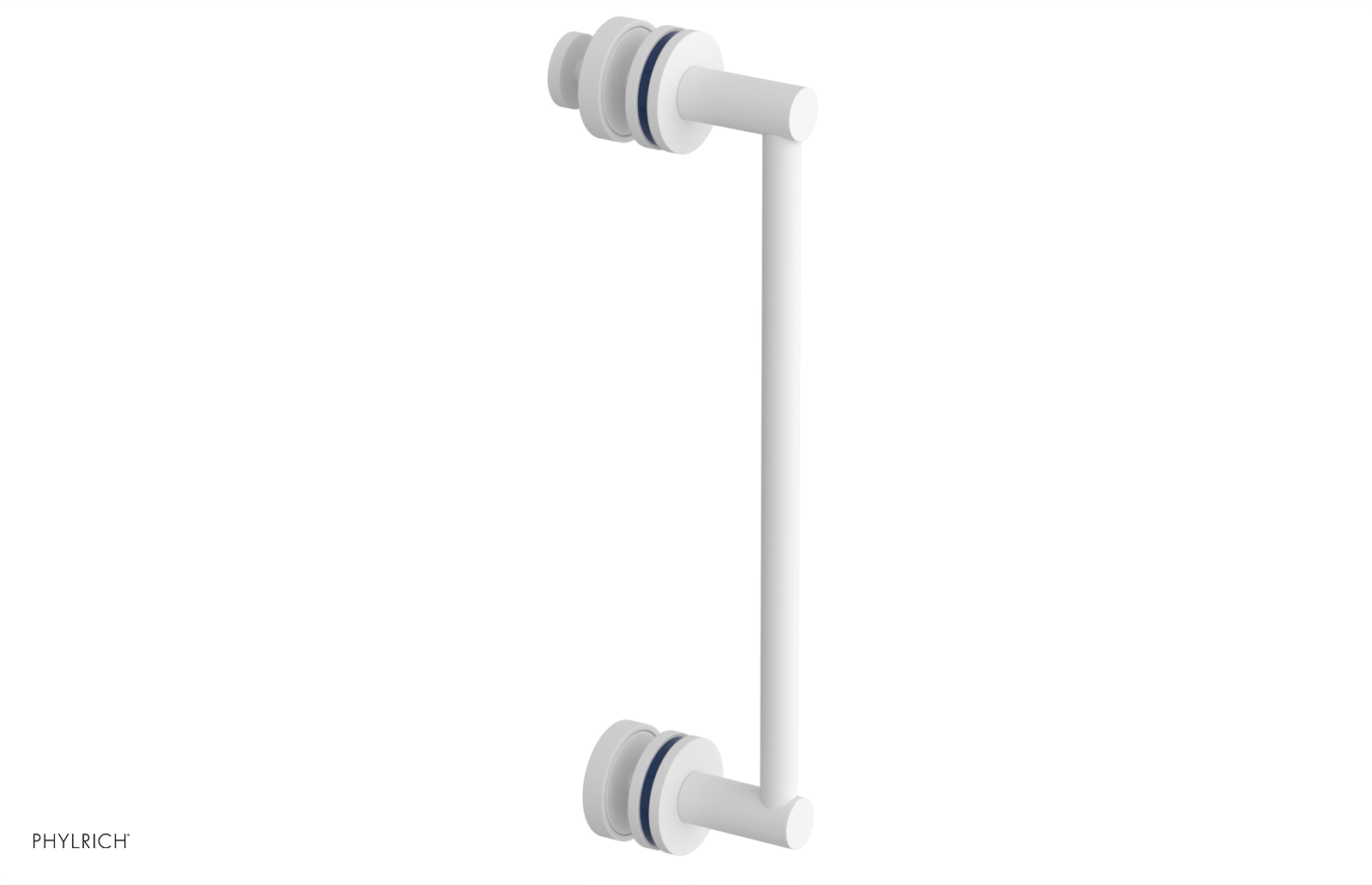 JOLIE - 12" Single Sided Shower Pull with "Navy Blue" Accents 222-92-12