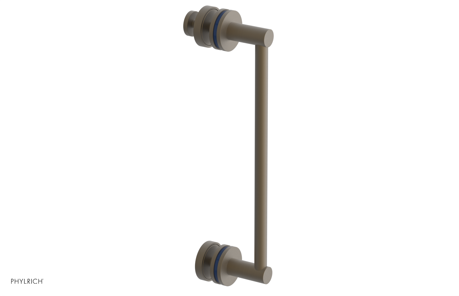 JOLIE - 12" Single Sided Shower Pull with "Navy Blue" Accents 222-92-12