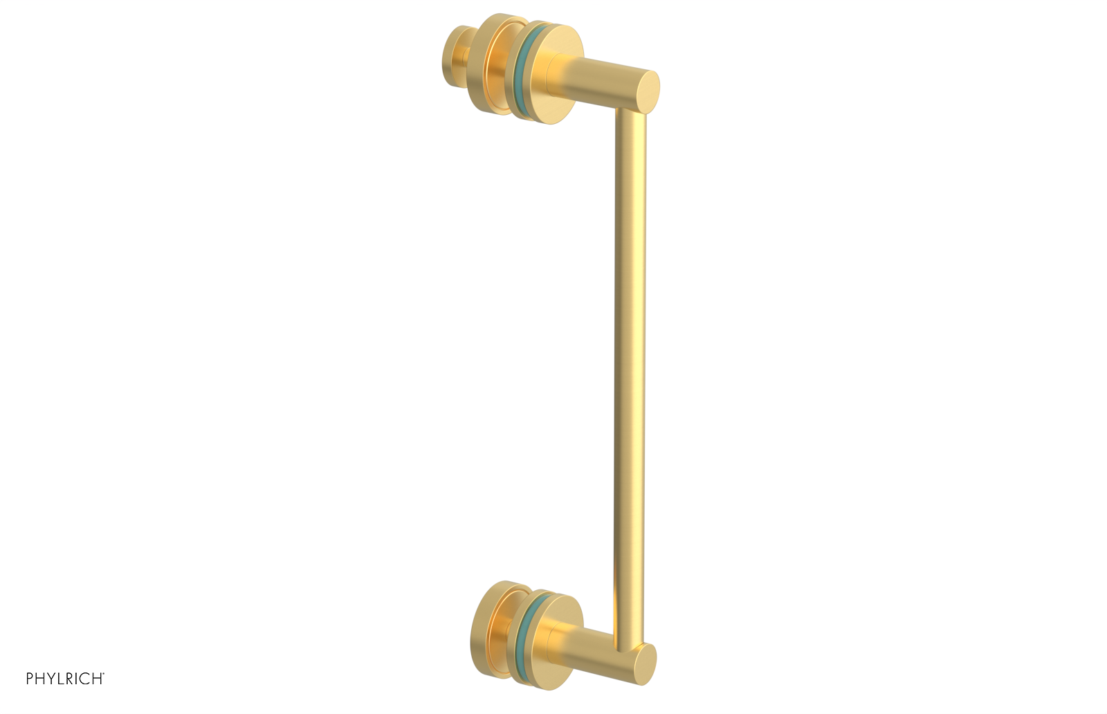 JOLIE - 12" Single Sided Shower Pull with "Turqoise" Accents 222-92-12