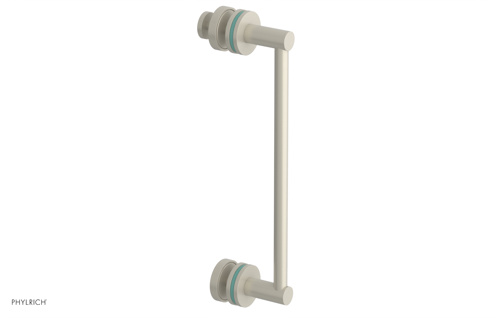 JOLIE - 12" Single Sided Shower Pull with "Turqoise" Accents 222-92-12