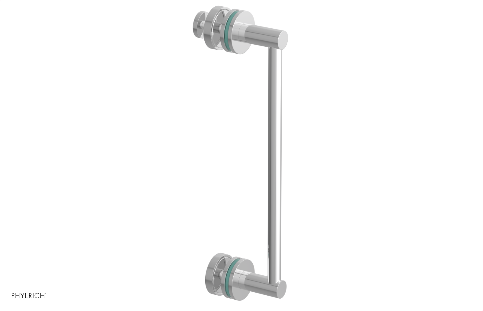 JOLIE - 12" Single Sided Shower Pull with "Turqoise" Accents 222-92-12