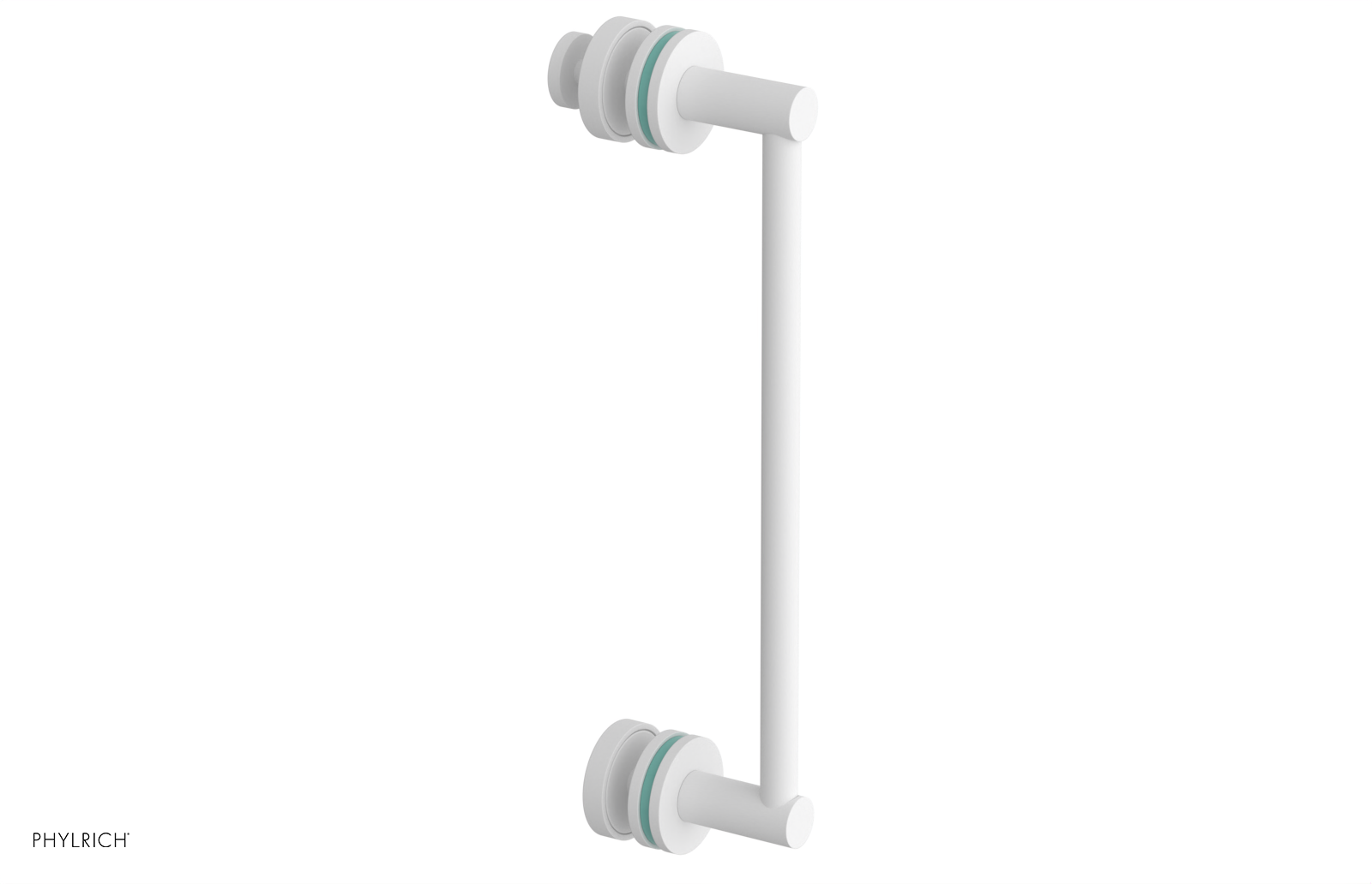 JOLIE - 12" Single Sided Shower Pull with "Turqoise" Accents 222-92-12