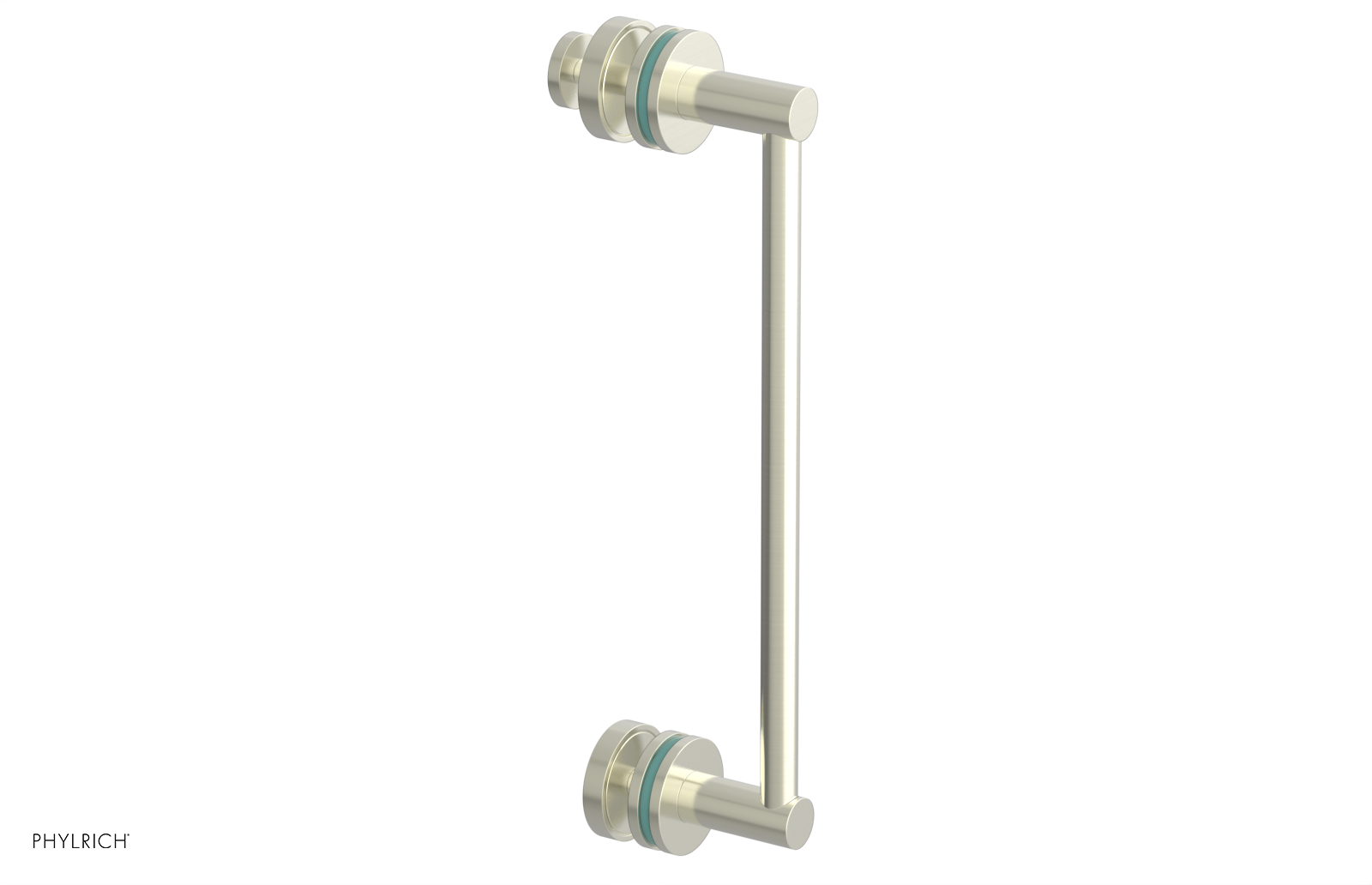 JOLIE - 12" Single Sided Shower Pull with "Turqoise" Accents 222-92-12