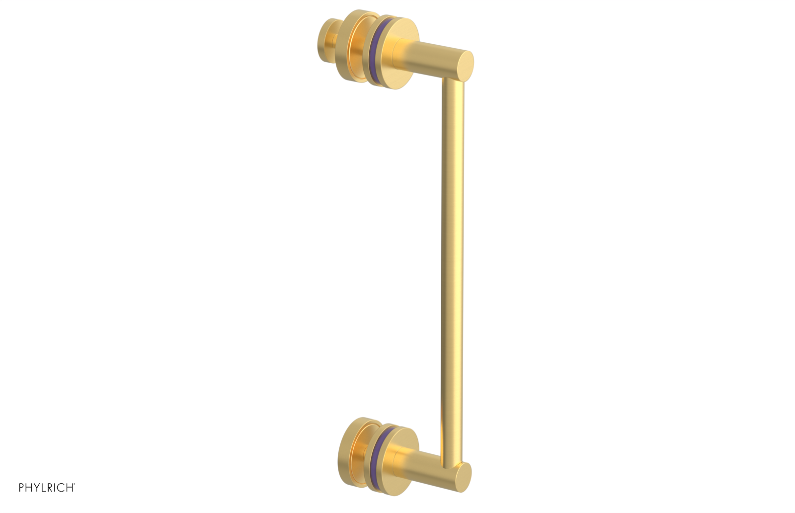 JOLIE - 12" Single Sided Shower Pull with "Purple" Accents 222-92-12