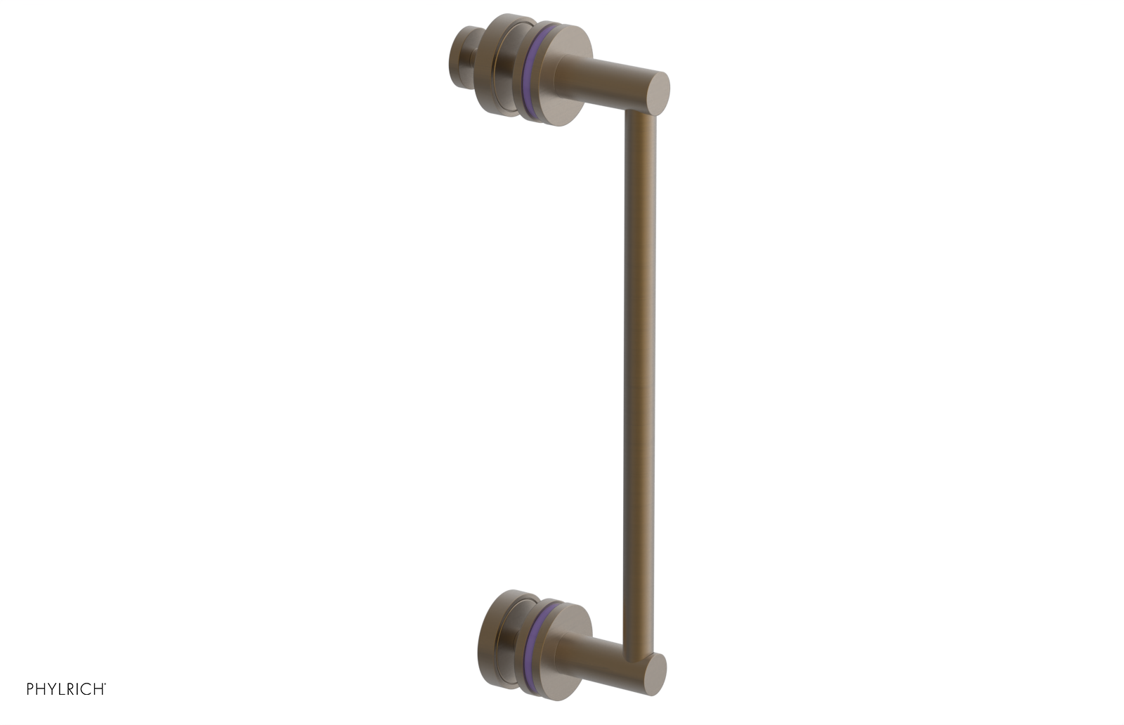 JOLIE - 12" Single Sided Shower Pull with "Purple" Accents 222-92-12