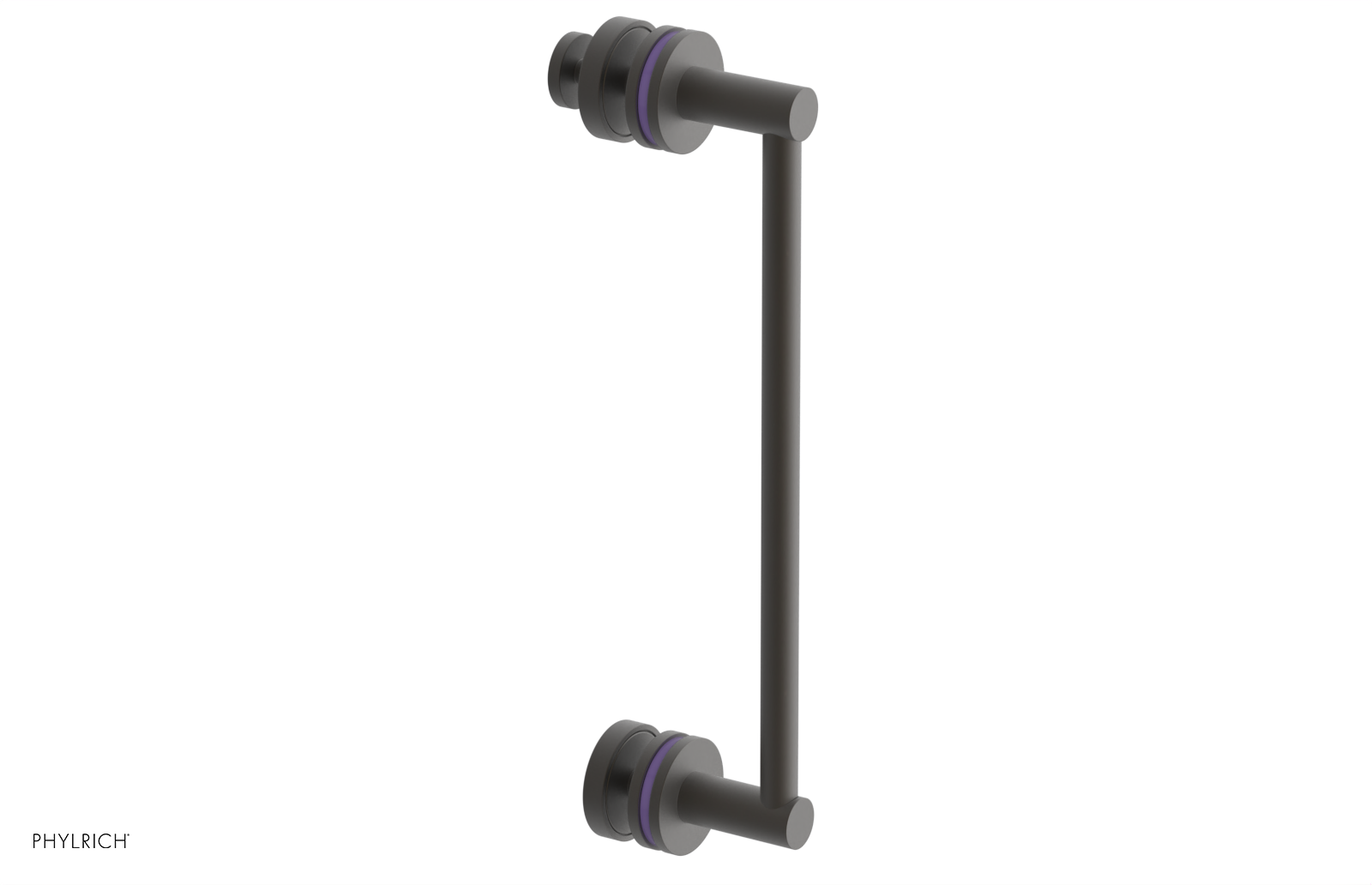 JOLIE - 12" Single Sided Shower Pull with "Purple" Accents 222-92-12