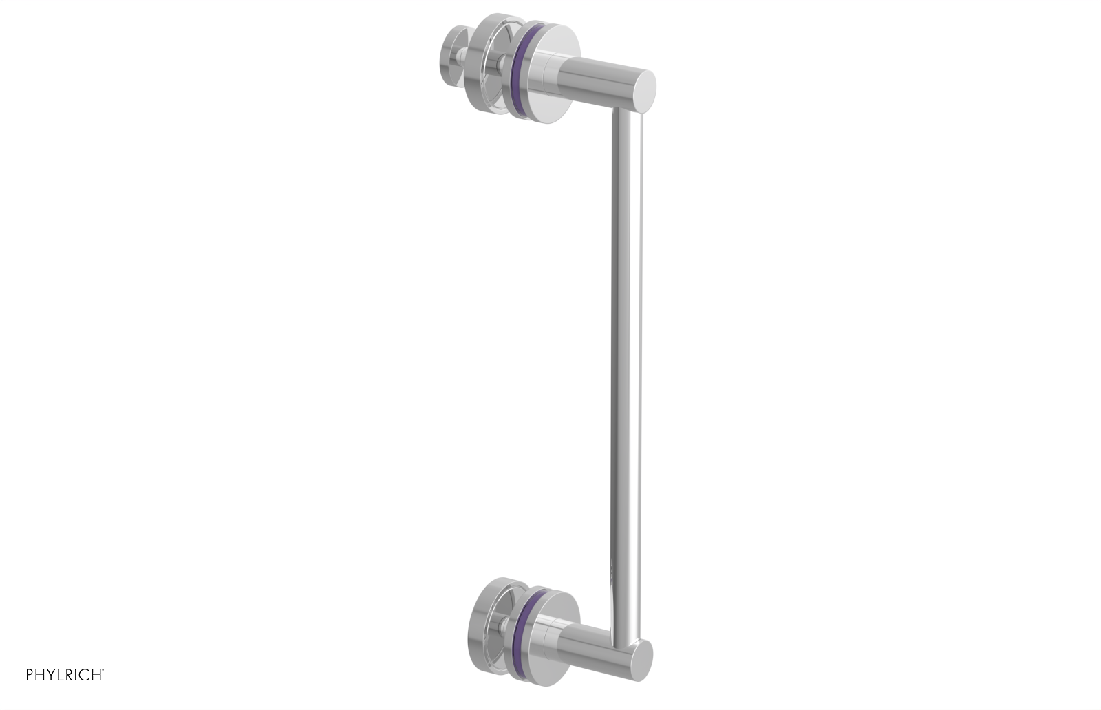 JOLIE - 12" Single Sided Shower Pull with "Purple" Accents 222-92-12