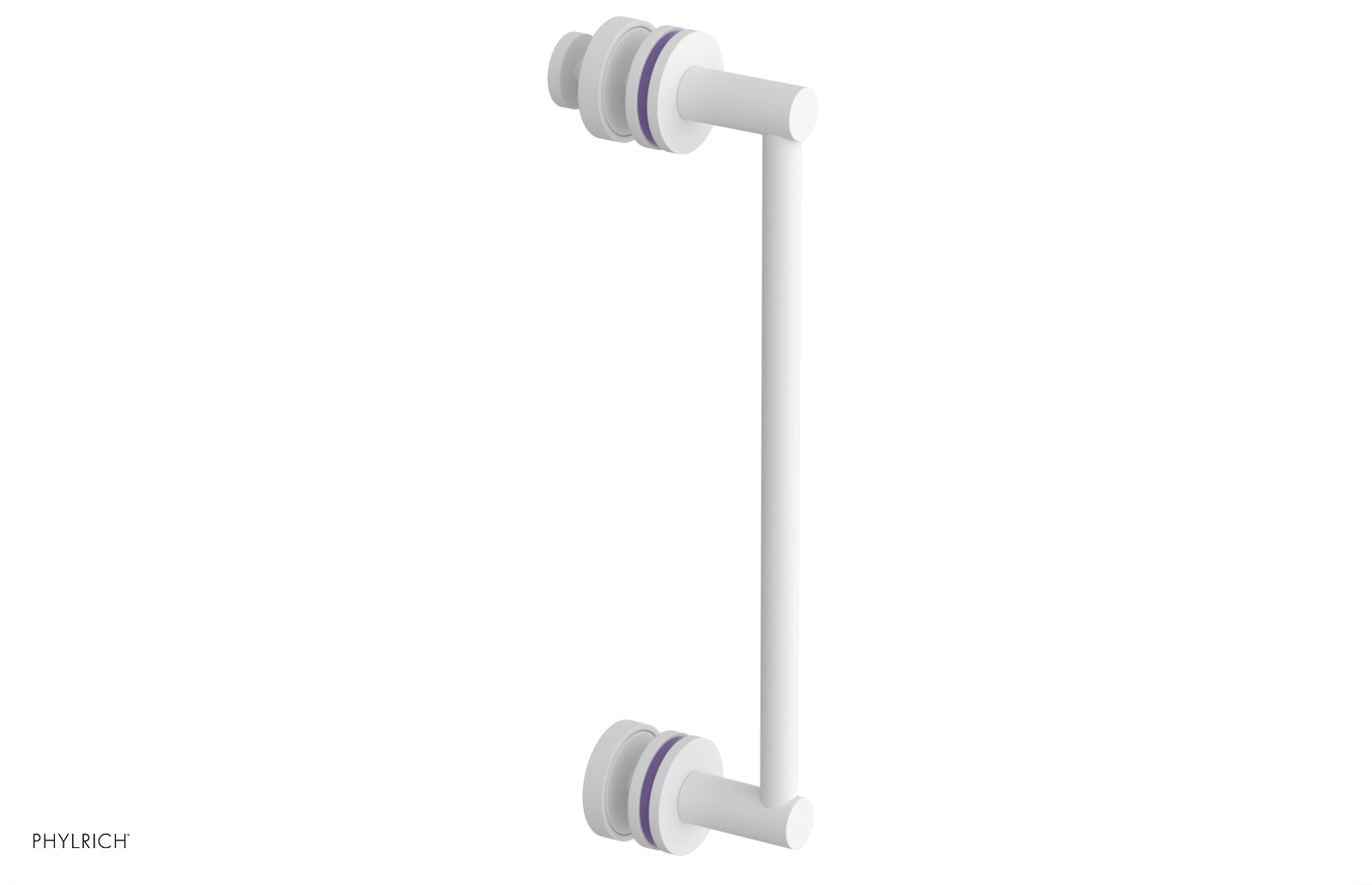 JOLIE - 12" Single Sided Shower Pull with "Purple" Accents 222-92-12