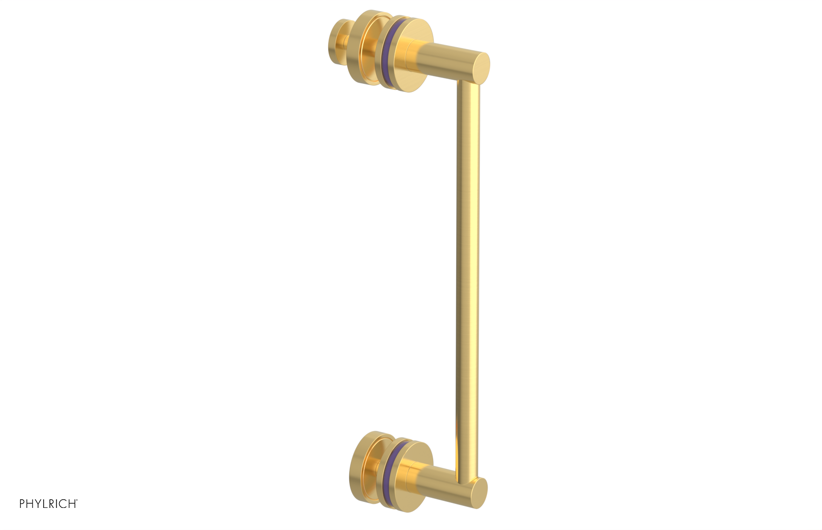 JOLIE - 12" Single Sided Shower Pull with "Purple" Accents 222-92-12