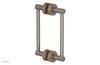 JOLIE - 8" Double Sided Shower Pull with "Orange" Accents 222-93-08