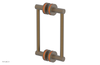 JOLIE - 8" Double Sided Shower Pull with "Orange" Accents 222-93-08