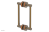 JOLIE - 8" Double Sided Shower Pull with "Orange" Accents 222-93-08