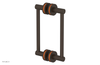 JOLIE - 8" Double Sided Shower Pull with "Orange" Accents 222-93-08