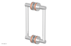JOLIE - 8" Double Sided Shower Pull with "Orange" Accents 222-93-08