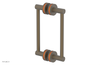 JOLIE - 8" Double Sided Shower Pull with "Orange" Accents 222-93-08
