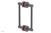 JOLIE - 8" Double Sided Shower Pull with "Orange" Accents 222-93-08