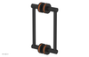 JOLIE - 8" Double Sided Shower Pull with "Orange" Accents 222-93-08
