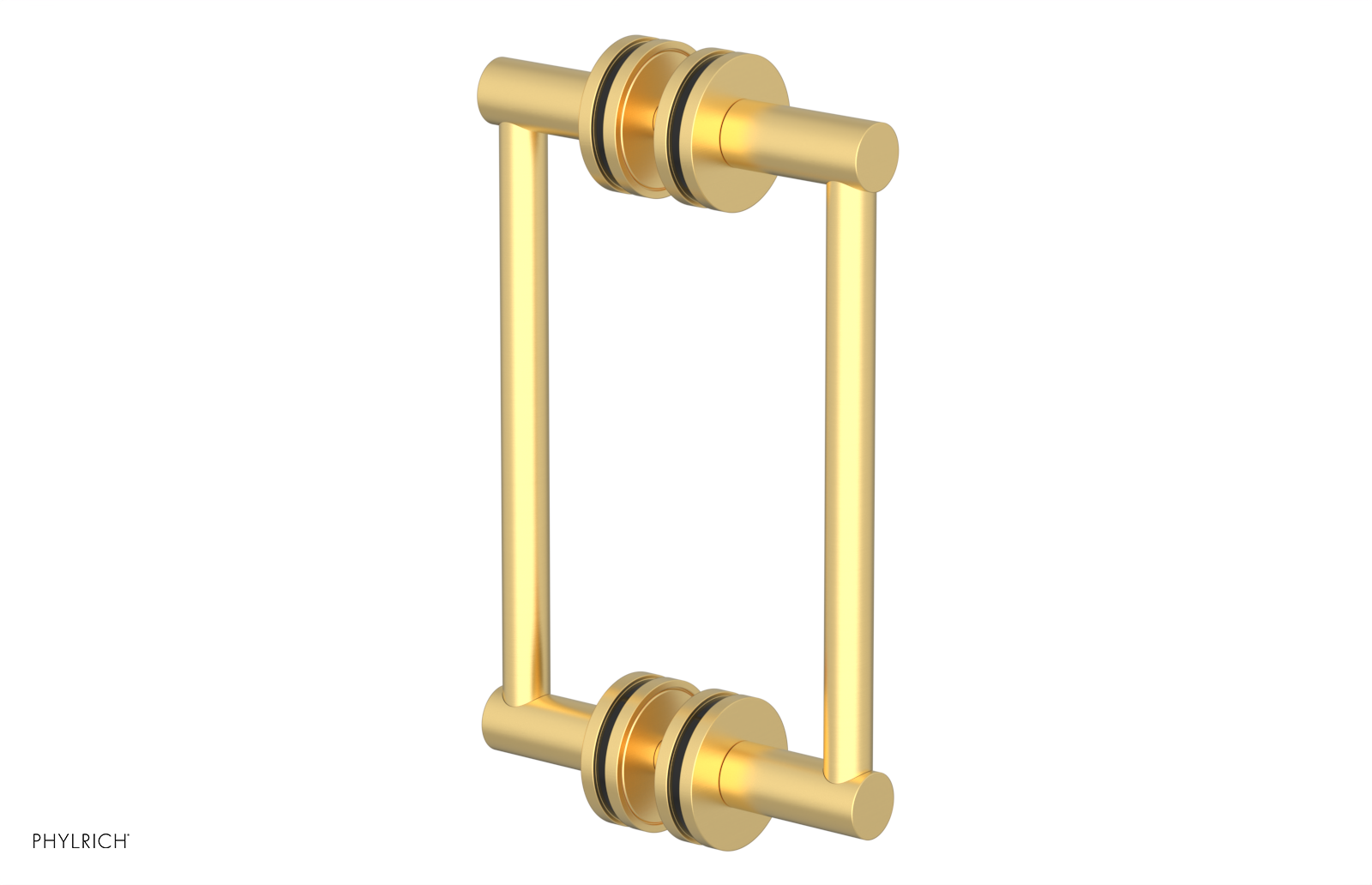 JOLIE - 8" Double Sided Shower Pull with "Black" Accents 222-93-08