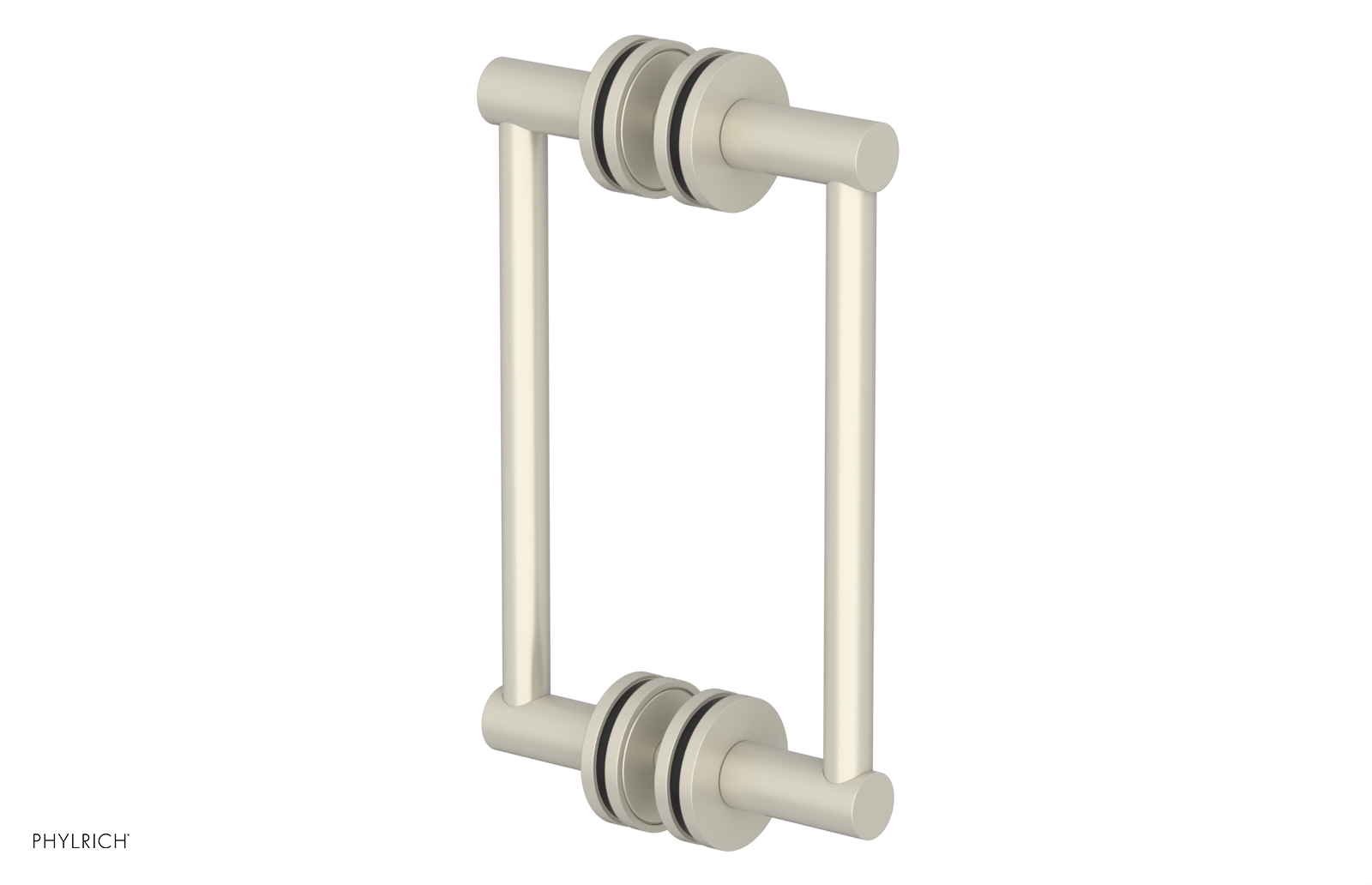 JOLIE - 8" Double Sided Shower Pull with "Black" Accents 222-93-08