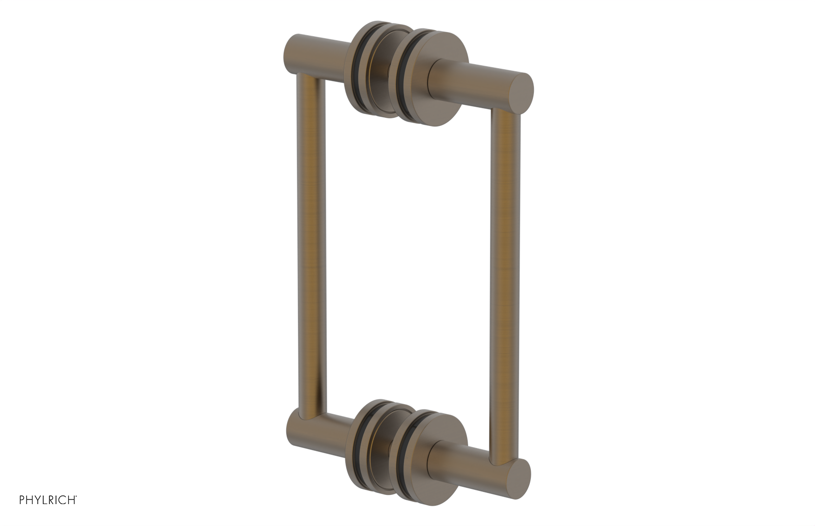 JOLIE - 8" Double Sided Shower Pull with "Black" Accents 222-93-08