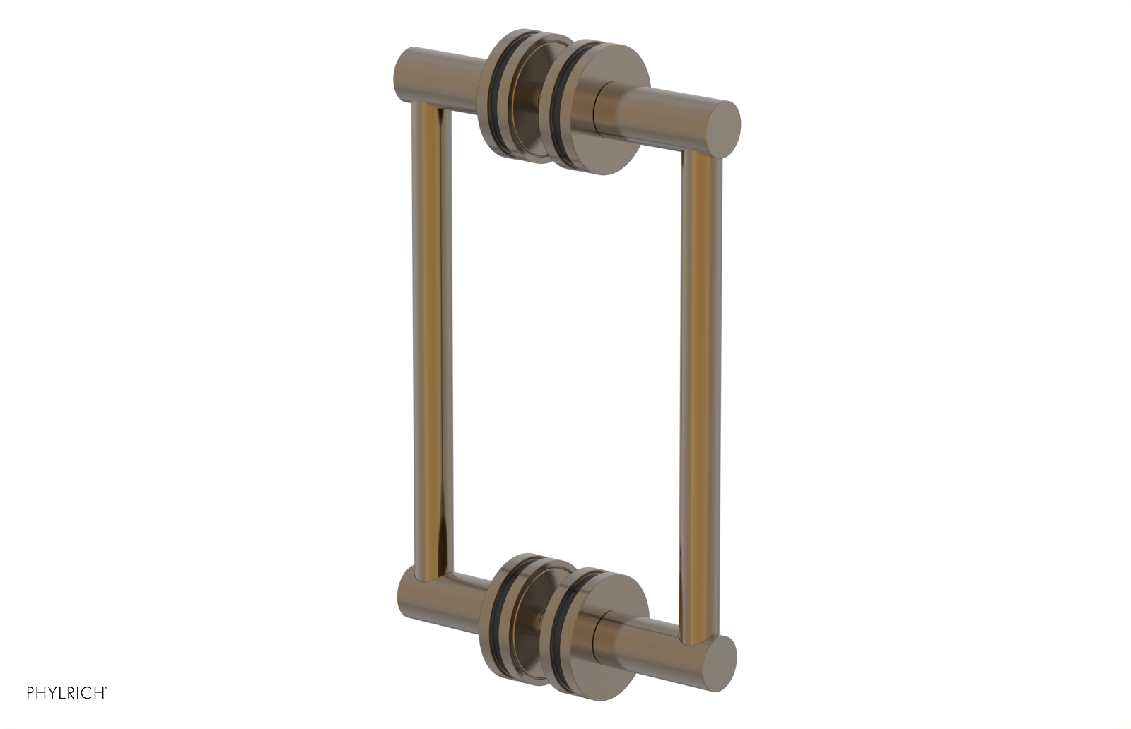 JOLIE - 8" Double Sided Shower Pull with "Black" Accents 222-93-08