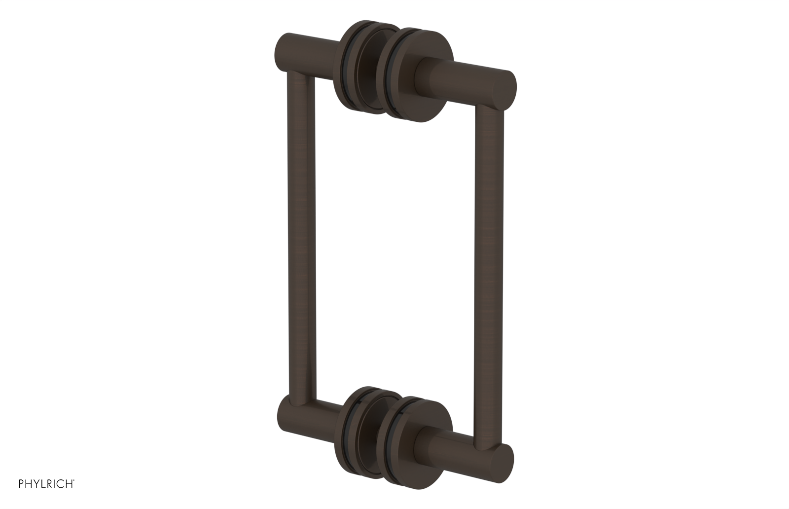 JOLIE - 8" Double Sided Shower Pull with "Black" Accents 222-93-08