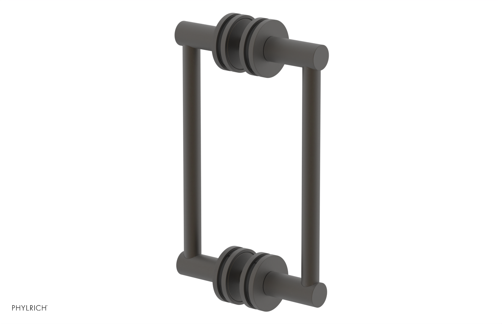 JOLIE - 8" Double Sided Shower Pull with "Black" Accents 222-93-08