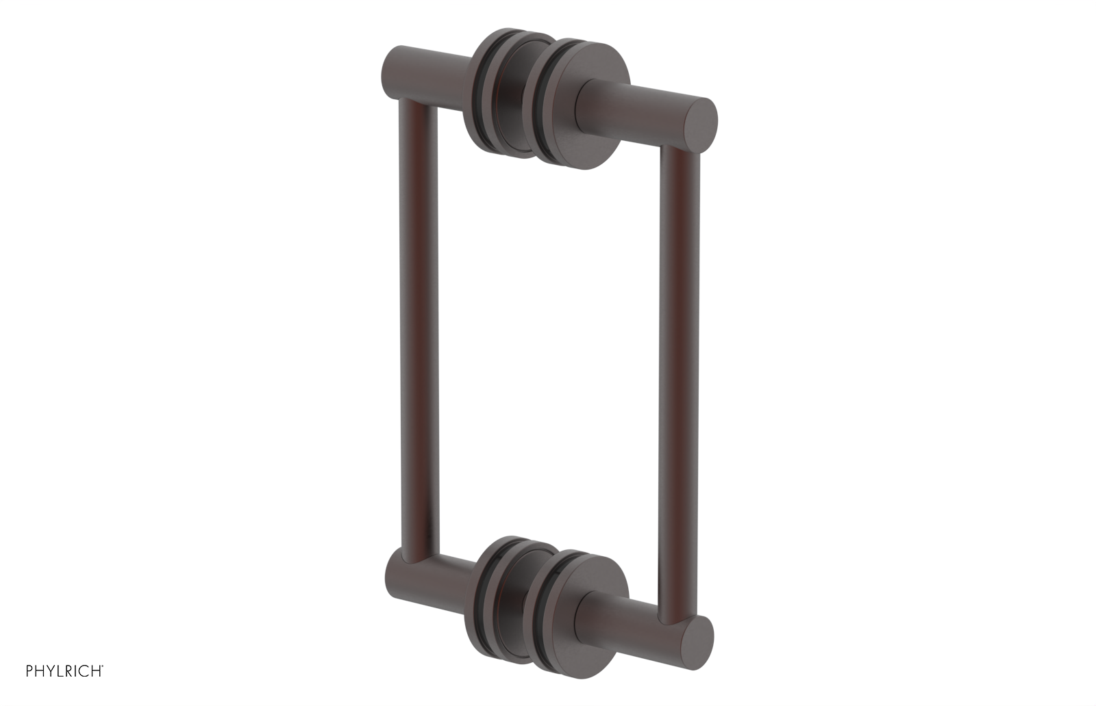 JOLIE - 8" Double Sided Shower Pull with "Black" Accents 222-93-08