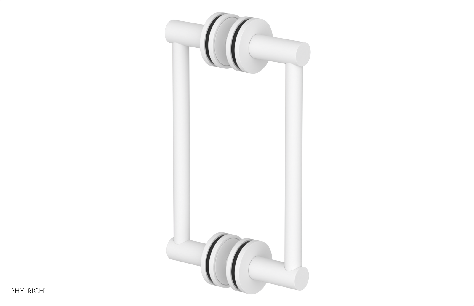 JOLIE - 8" Double Sided Shower Pull with "Black" Accents 222-93-08