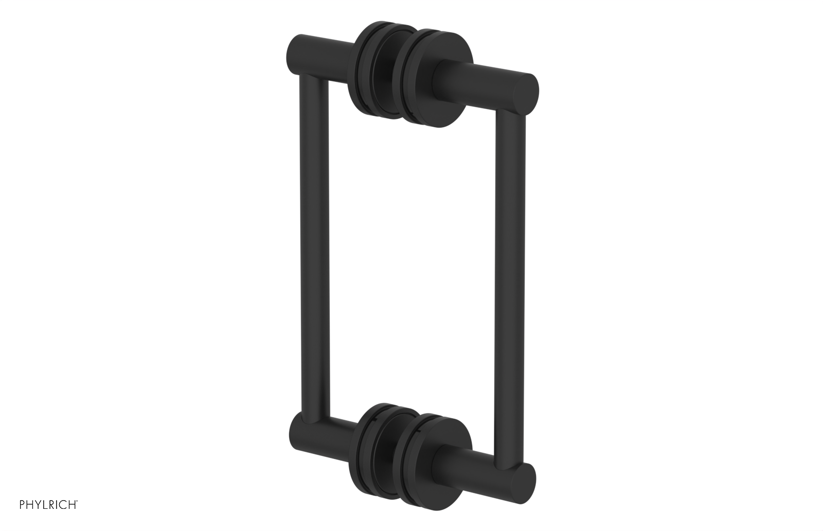 JOLIE - 8" Double Sided Shower Pull with "Black" Accents 222-93-08