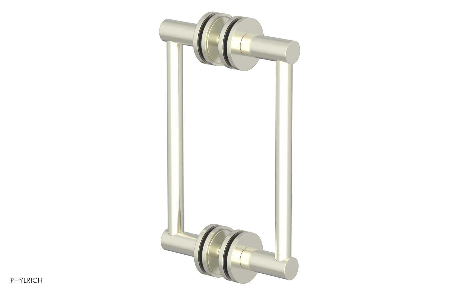 JOLIE - 8" Double Sided Shower Pull with "Black" Accents 222-93-08