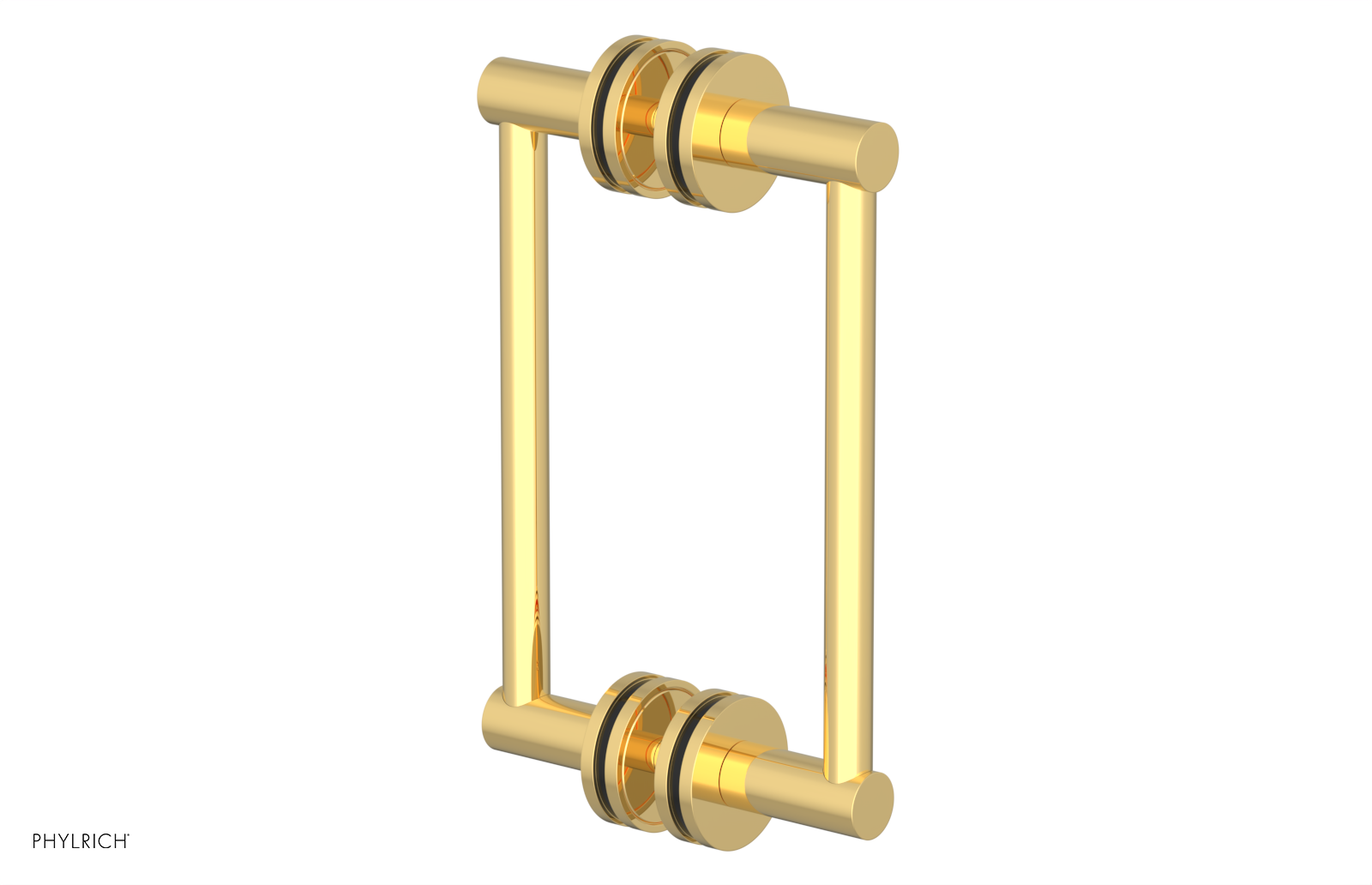 JOLIE - 8" Double Sided Shower Pull with "Black" Accents 222-93-08