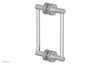 JOLIE - 8" Double Sided Shower Pull with "Light Blue" Accents 222-93-08