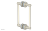 JOLIE - 8" Double Sided Shower Pull with "Light Blue" Accents 222-93-08