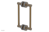 JOLIE - 8" Double Sided Shower Pull with "Light Blue" Accents 222-93-08