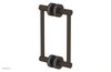 JOLIE - 8" Double Sided Shower Pull with "Light Blue" Accents 222-93-08