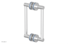JOLIE - 8" Double Sided Shower Pull with "Light Blue" Accents 222-93-08