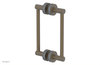 JOLIE - 8" Double Sided Shower Pull with "Light Blue" Accents 222-93-08
