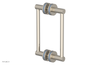 JOLIE - 8" Double Sided Shower Pull with "Light Blue" Accents 222-93-08