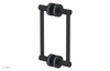 JOLIE - 8" Double Sided Shower Pull with "Light Blue" Accents 222-93-08