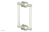 JOLIE - 8" Double Sided Shower Pull with "Light Blue" Accents 222-93-08
